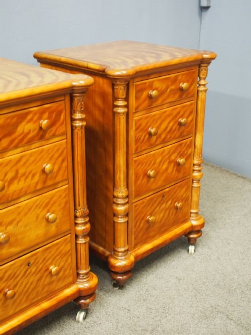 PAIR OF SATIN BIRCH PEDESTALS - ADDITIONAL PHOTO 3