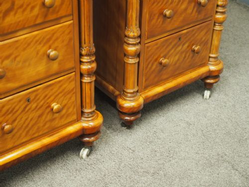 PAIR OF SATIN BIRCH PEDESTALS - ADDITIONAL PHOTO 4