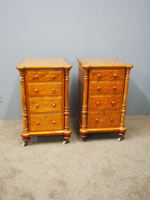 PAIR OF SATIN BIRCH PEDESTALS - ADDITIONAL PHOTO 5
