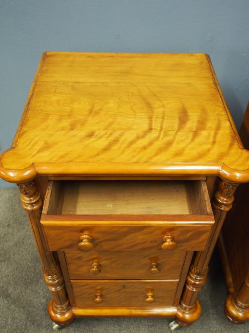 PAIR OF SATIN BIRCH PEDESTALS - ADDITIONAL PHOTO 8