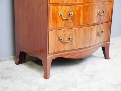 HEPPLEWHITE STYLE INLAID MAHOGANY CHEST OF DRAWERS - ADDITIONAL PHOTO 3