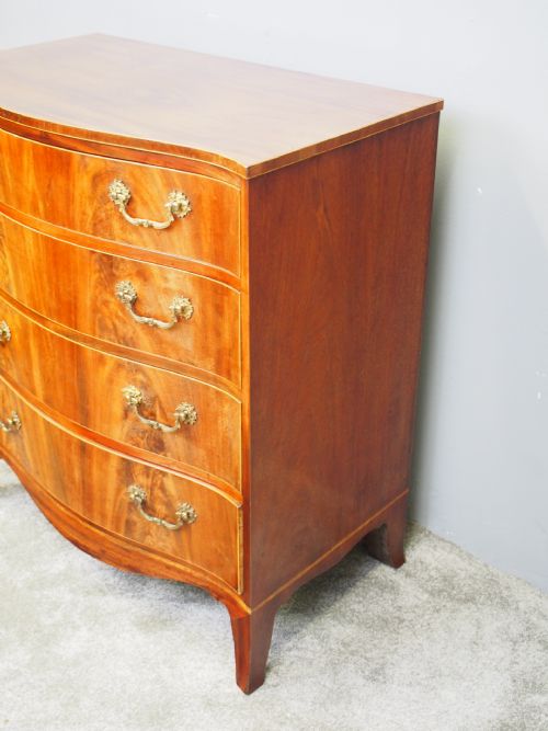 HEPPLEWHITE STYLE INLAID MAHOGANY CHEST OF DRAWERS - ADDITIONAL PHOTO 7