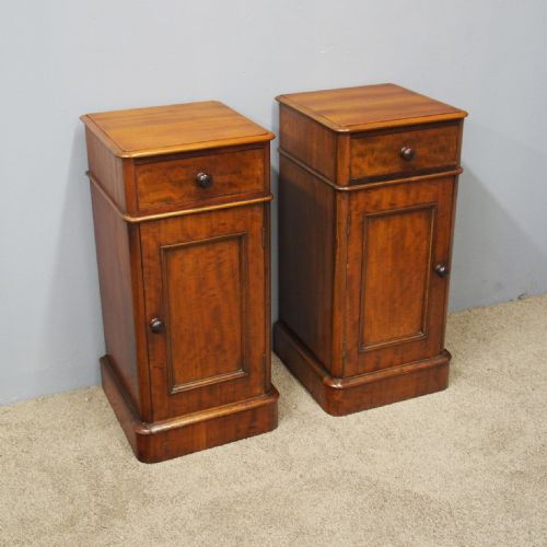 Pair of Neat Sized Mahogany Bedside Cabinets
