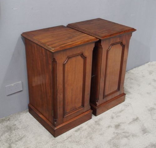 Pair of Victorian Mahogany Lockers