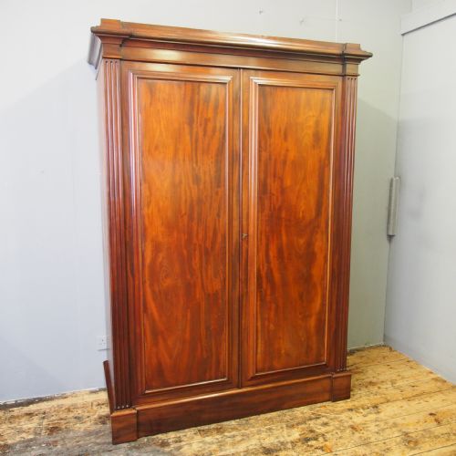 William IV Mahogany Two Door Wardrobe