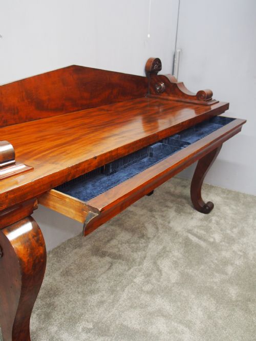 SCOTTISH MAHOGANY SERVING TABLE IN MANNER OF JAMES MEIN OF KELSO - ADDITIONAL PHOTO 13