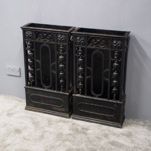 
Pair of Cast Iron Stick Stands from Skibo Castle
