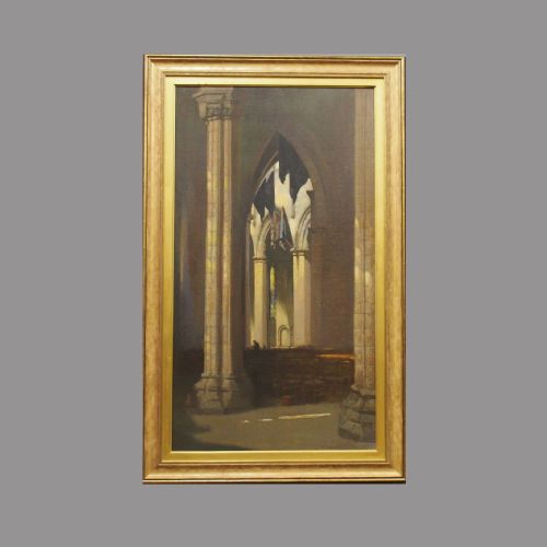 
 ‘Interior of St Giles’, Oil on Canvas, by Patrick William Adams
