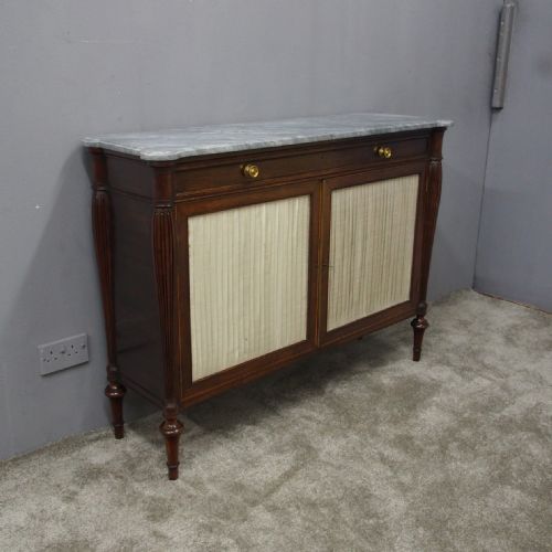 Regency Rosewood and Marble Side Cabinet