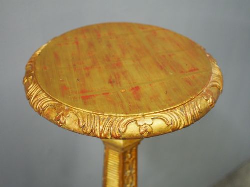 CHARLES II STYLE CARVED AND GILDED TORCHERE - ADDITIONAL PHOTO 8