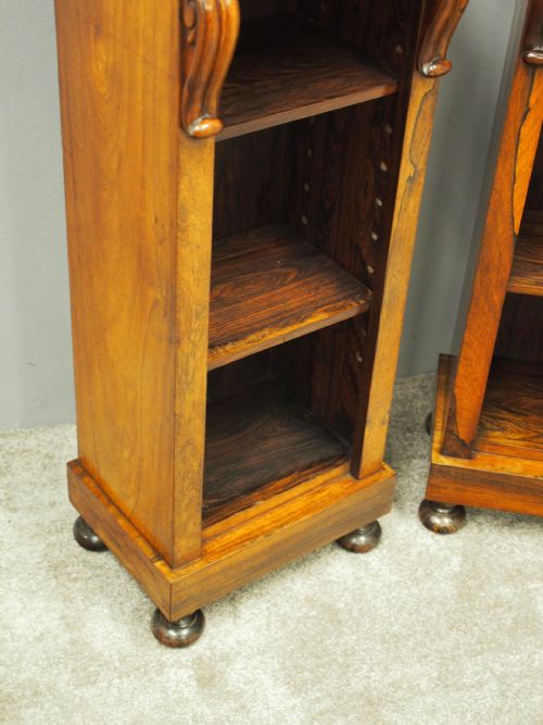 PAIR OF GEORGE IV ROSEWOOD BOOKCASES - ADDITIONAL PHOTO 4