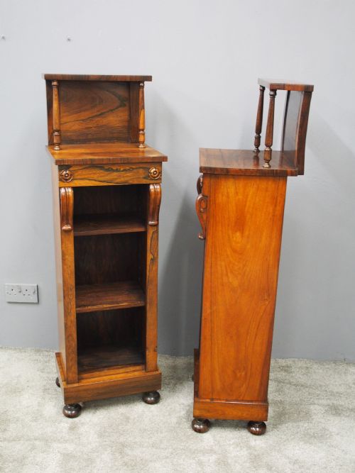 PAIR OF GEORGE IV ROSEWOOD BOOKCASES - ADDITIONAL PHOTO 6