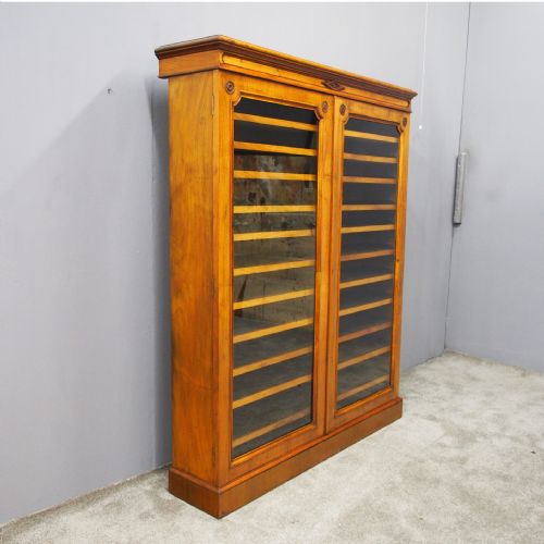 Victorian Walnut Collectors Cabinet