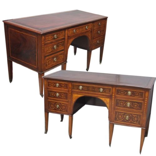Pair of Kneehole Desks by Maple and Co.