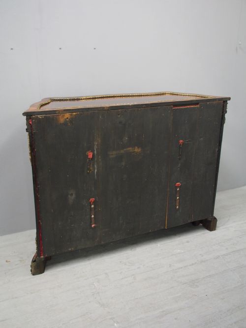 VICTORIAN YEW VITRINE OR DISPLAY CABINET - ADDITIONAL PHOTO 12