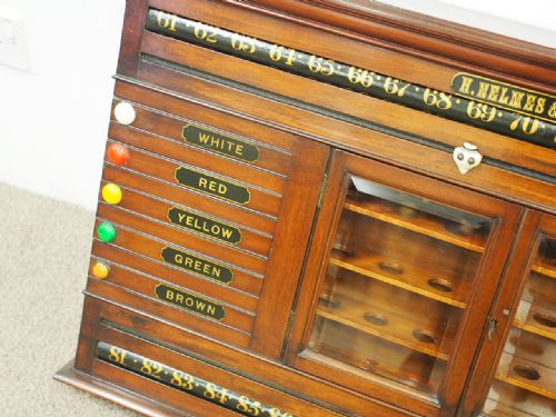 MAHOGANY SCOREBOARD BY H NELMAS AND CO GLASGOW - ADDITIONAL PHOTO 1