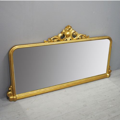 Victorian Carved Giltwood Overmantel Mirror