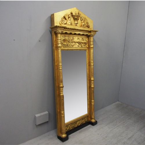 19th Century Empire Gilded Mirror