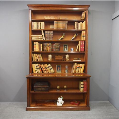 William IV Mahogany Open Bookcase