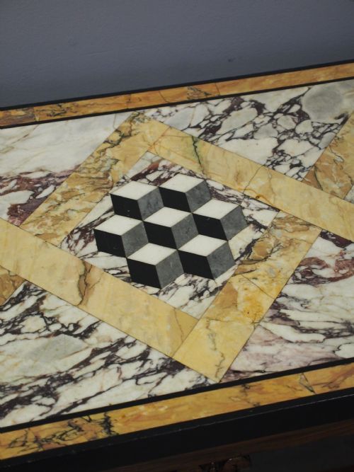 WILLIAM IV MARBLE TOP ROSEWOOD CABINET - ADDITIONAL PHOTO 4