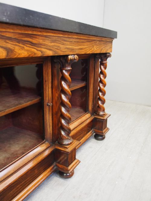 WILLIAM IV MARBLE TOP ROSEWOOD CABINET - ADDITIONAL PHOTO 11