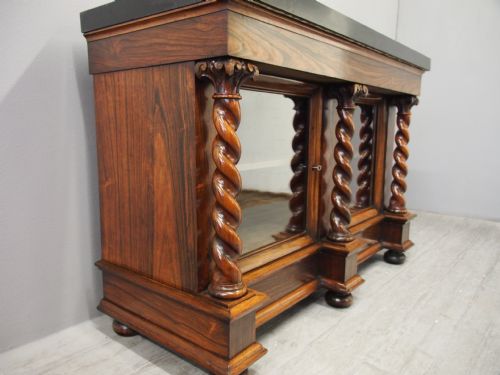 WILLIAM IV MARBLE TOP ROSEWOOD CABINET - ADDITIONAL PHOTO 13