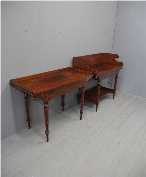 MATCHED PAIR OF A WASH STAND AND WRITING TABLE - ADDITIONAL PHOTO 1