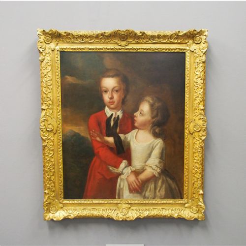 Georgian Portrait of a Brother and Sister