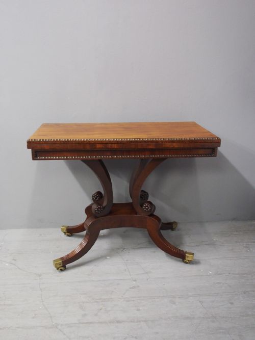 REGENCY MAHOGANY TEA TABLE BY WILLIAM TROTTER - ADDITIONAL PHOTO 1