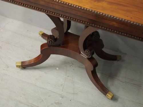 REGENCY MAHOGANY TEA TABLE BY WILLIAM TROTTER - ADDITIONAL PHOTO 6