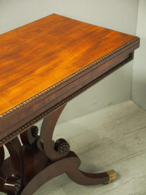 REGENCY MAHOGANY TEA TABLE BY WILLIAM TROTTER - ADDITIONAL PHOTO 10