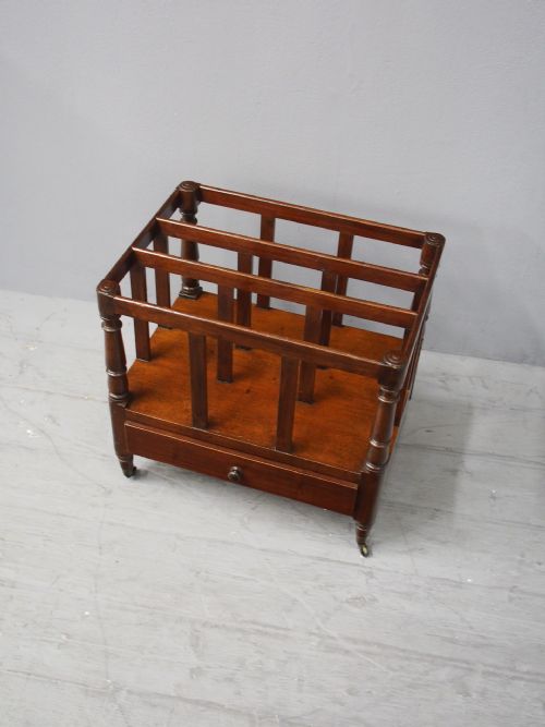 GEORGE III MAHOGANY CANTERBURY - ADDITIONAL PHOTO 1