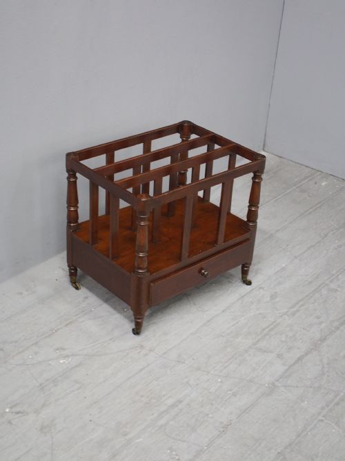 GEORGE III MAHOGANY CANTERBURY - ADDITIONAL PHOTO 2