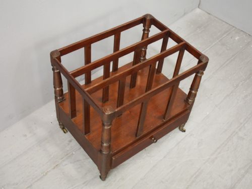 GEORGE III MAHOGANY CANTERBURY - ADDITIONAL PHOTO 3