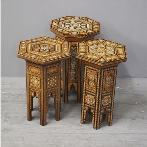 Set of 3 Syrian Occasional Tables