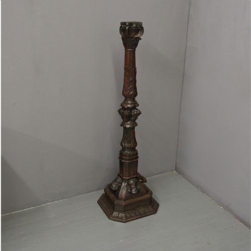 17th Century Carved Oak Stand