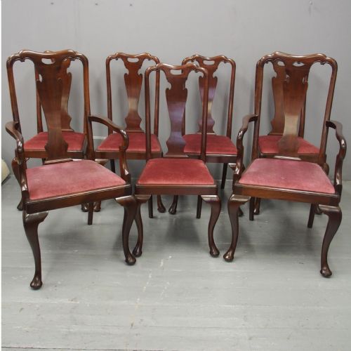 Set of 7 George I Style Dining Chairs