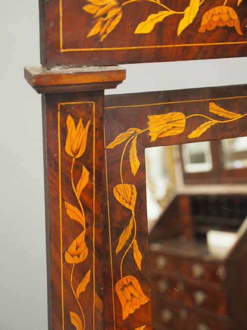 DUTCH MARQUETRY TOILET MIRROR - ADDITIONAL PHOTO 6