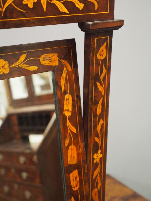 DUTCH MARQUETRY TOILET MIRROR - ADDITIONAL PHOTO 7