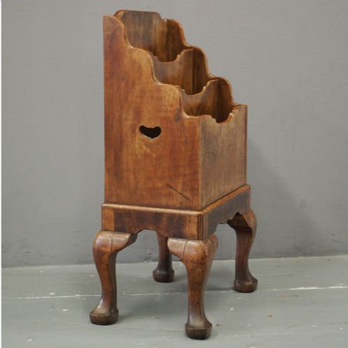 Walnut Waterfall Magazine Rack by Whytock and Reid