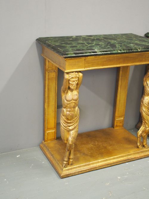 PAIR OF CENTAUR DESIGN CONSOLE TABLES - ADDITIONAL PHOTO 3