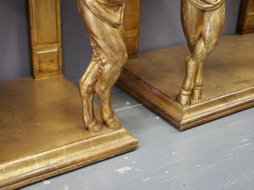 PAIR OF CENTAUR DESIGN CONSOLE TABLES - ADDITIONAL PHOTO 6