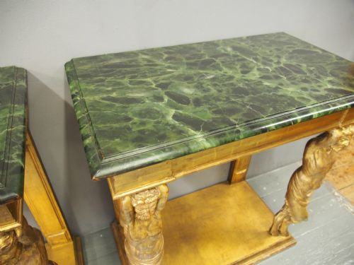 PAIR OF CENTAUR DESIGN CONSOLE TABLES - ADDITIONAL PHOTO 12