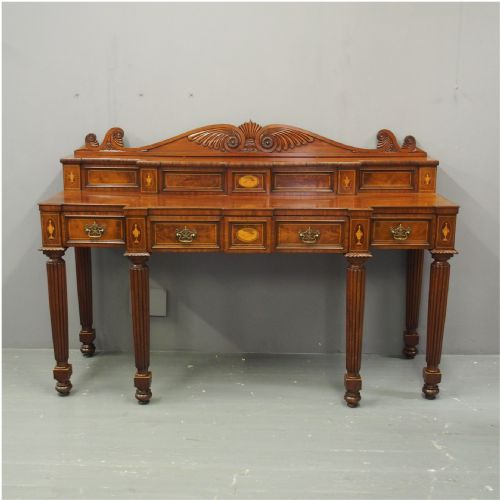 George III Inlaid Scottish Mahogany Sideboard