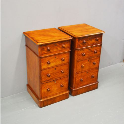 Pair of Victorian Mahogany Bedsides