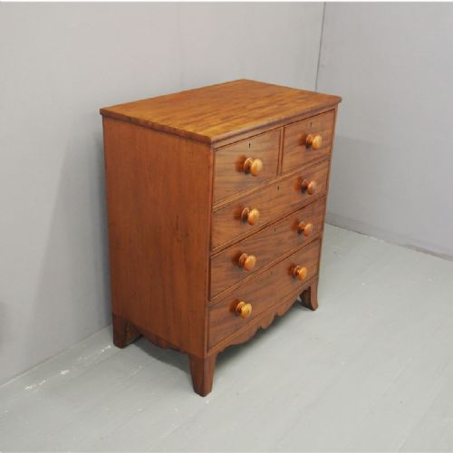 George III Cottage Style Mahogany Chest of Drawers