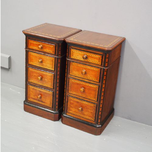 Pair of Arts and Crafts Influence Bedsides