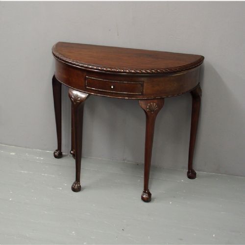 Chippendale Style Mahogany Foldover Games Table