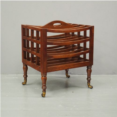 George III Mahogany Canterbury