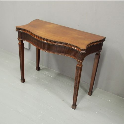 Adams Style Mahogany Games Table

